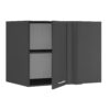 Laundreezy LDAE100H76A Freisteller seitlich offen Anthrazit_37-207-C0
