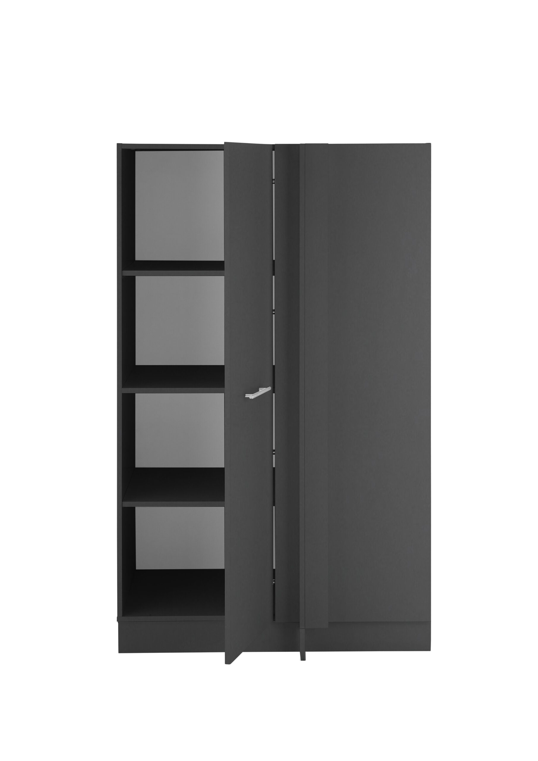 Laundreezy LDES100A Freisteller mit Sockel frontal offen Anthrazit_70-204-C0
