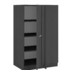Laundreezy LDES100A Freisteller mit Sockel seitlich offen Anthrazit_70-204-C0