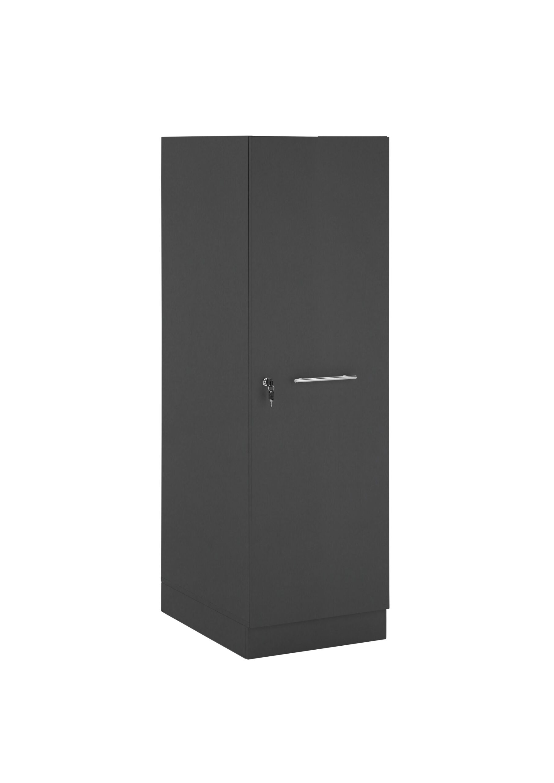 Laundreezy LDET50A mit Sockel Freisteller seitlich Anthrazit_70-205-C0