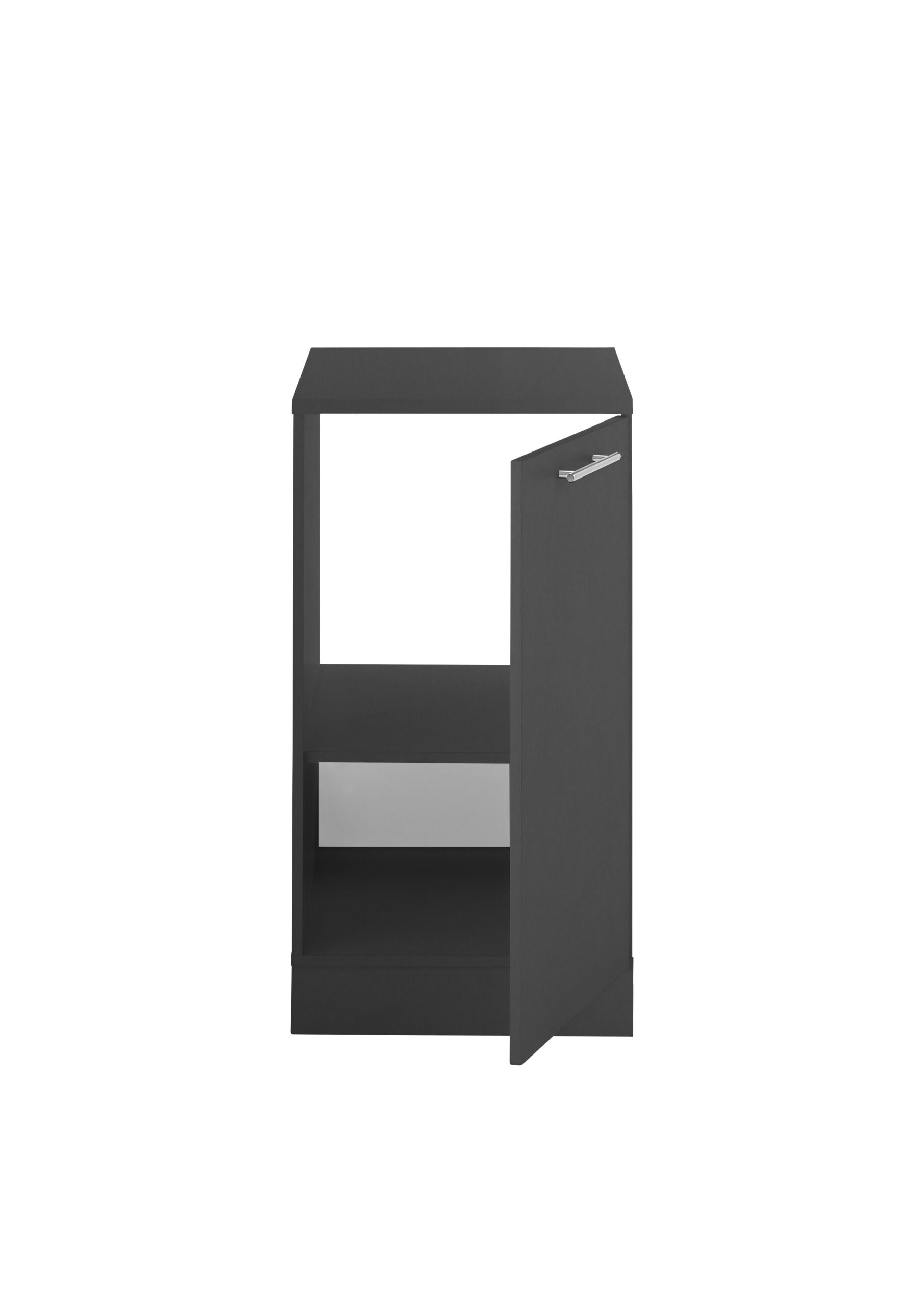 Laundreezy LDSPU50A mit Sockel Freisteller frontal offen Anthrazit_72-201-C0