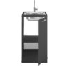Laundreezy LDSPU50A mit Spüle und Sockel Freisteller frontal offen Anthrazit_72-201-C0