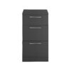 Laundreezy LDUS503SKA mit Sockel Freisteller frontal Anthrazit_72-202-C0