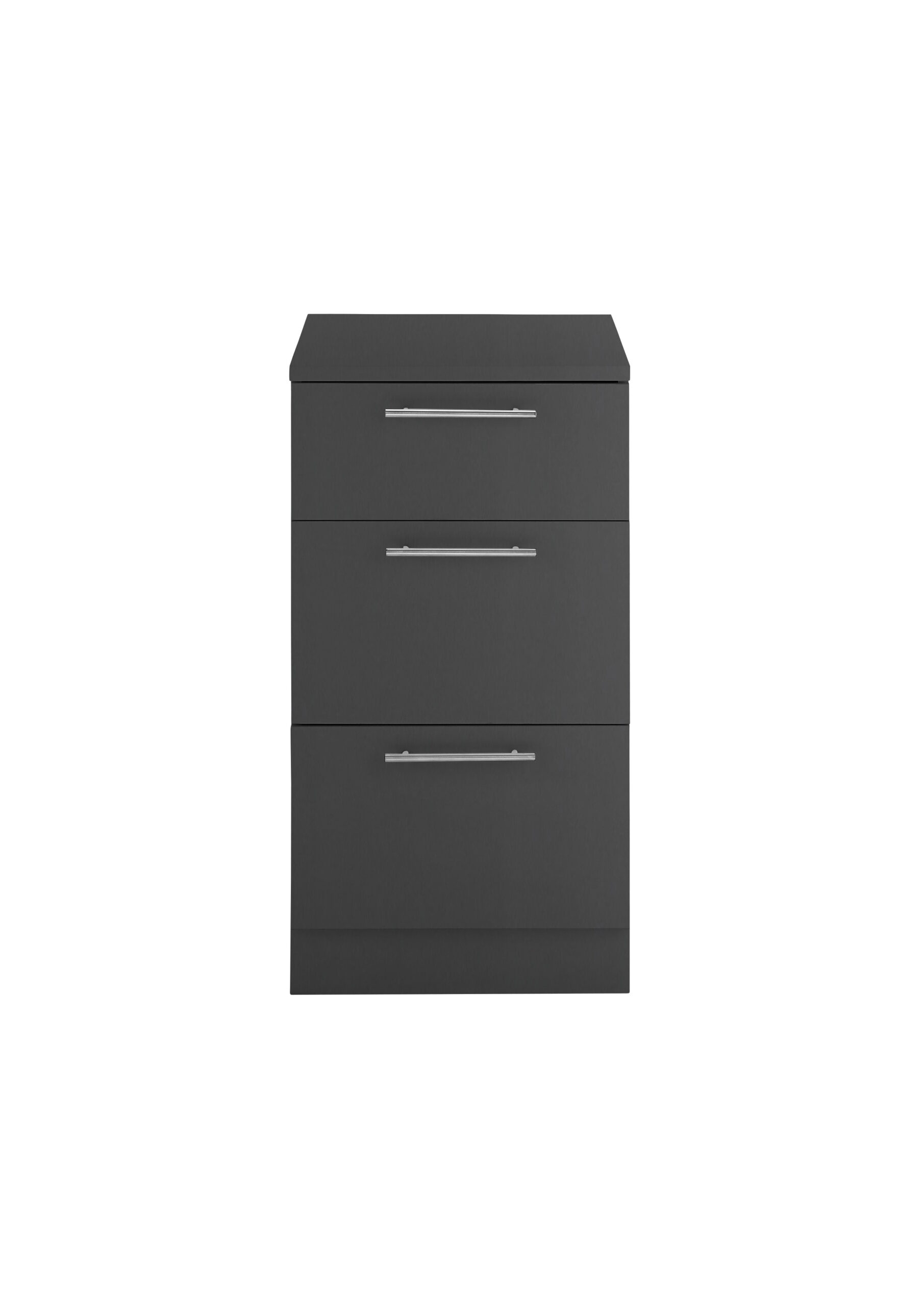 Laundreezy LDUS503SKA mit Sockel Freisteller frontal Anthrazit_72-202-C0